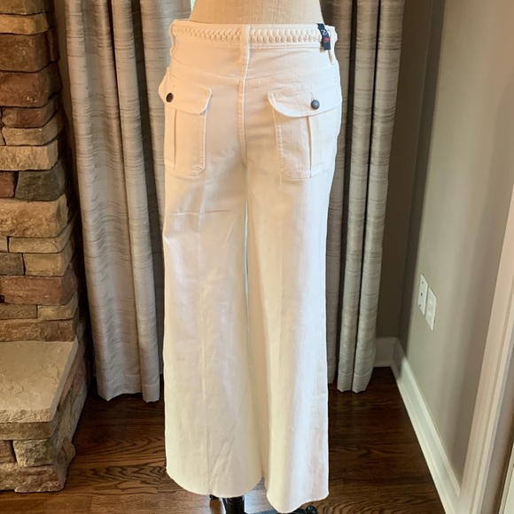 Johnny Was The Braided high rise relaxed fit easy through hip wide leg pants - Picture 8 of 15